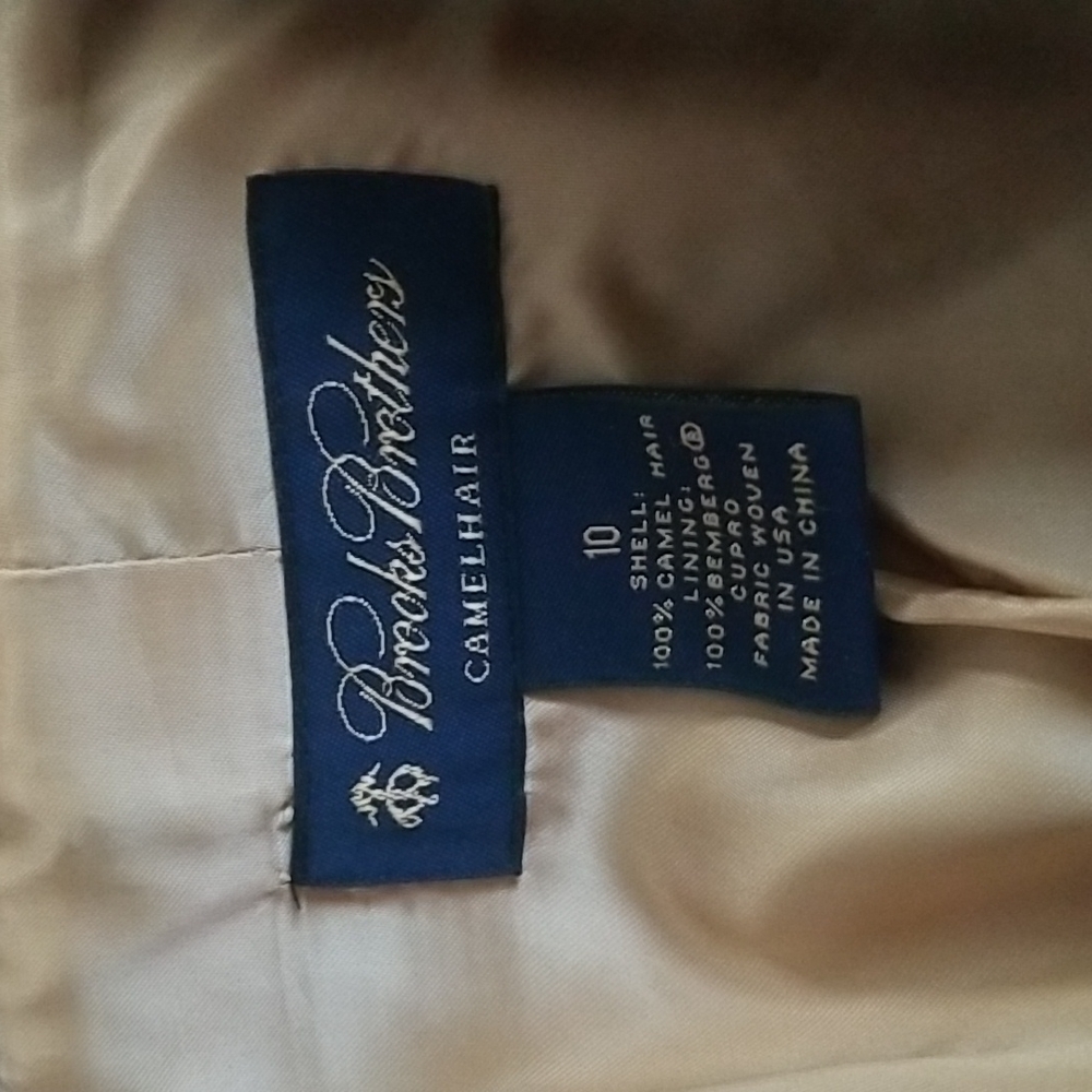 Brooks Brothers Full-Length Camelhair Coat